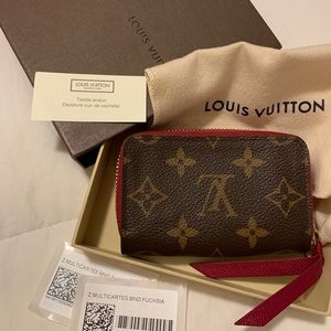 Louis Vuitton Multicartes Wallet Fuschia